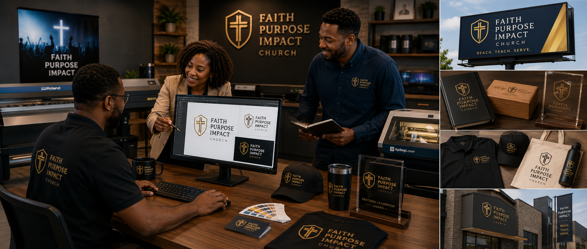 Impact, Amplified. Image illustrating Faith & Physics' "Impact, Amplified." capabilities.